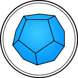 Blue dodecahedron