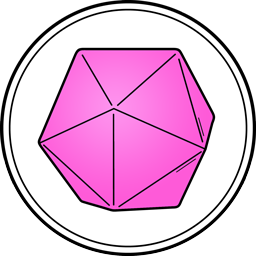 Magenta icosahedron