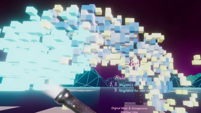 Flashlight produces random blue and yellow cells